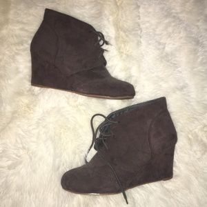 Lace-up booties